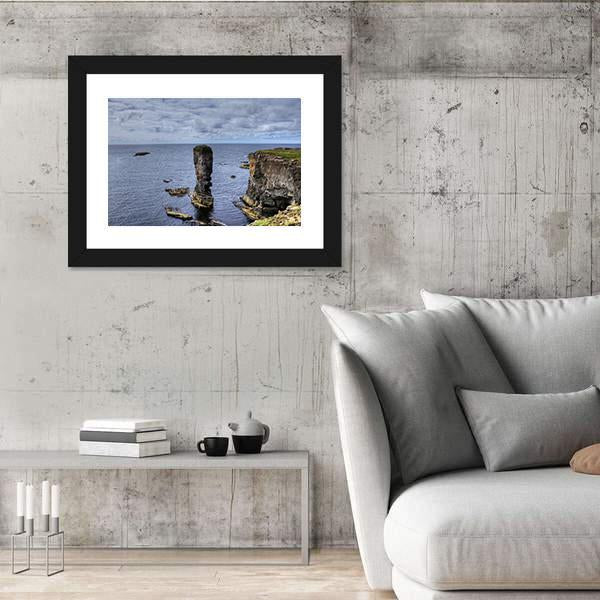 Yesnaby Castle Canvas Wall Art-3 Horizontal-Gallery Wrap-25" x 16"-Tiaracle
