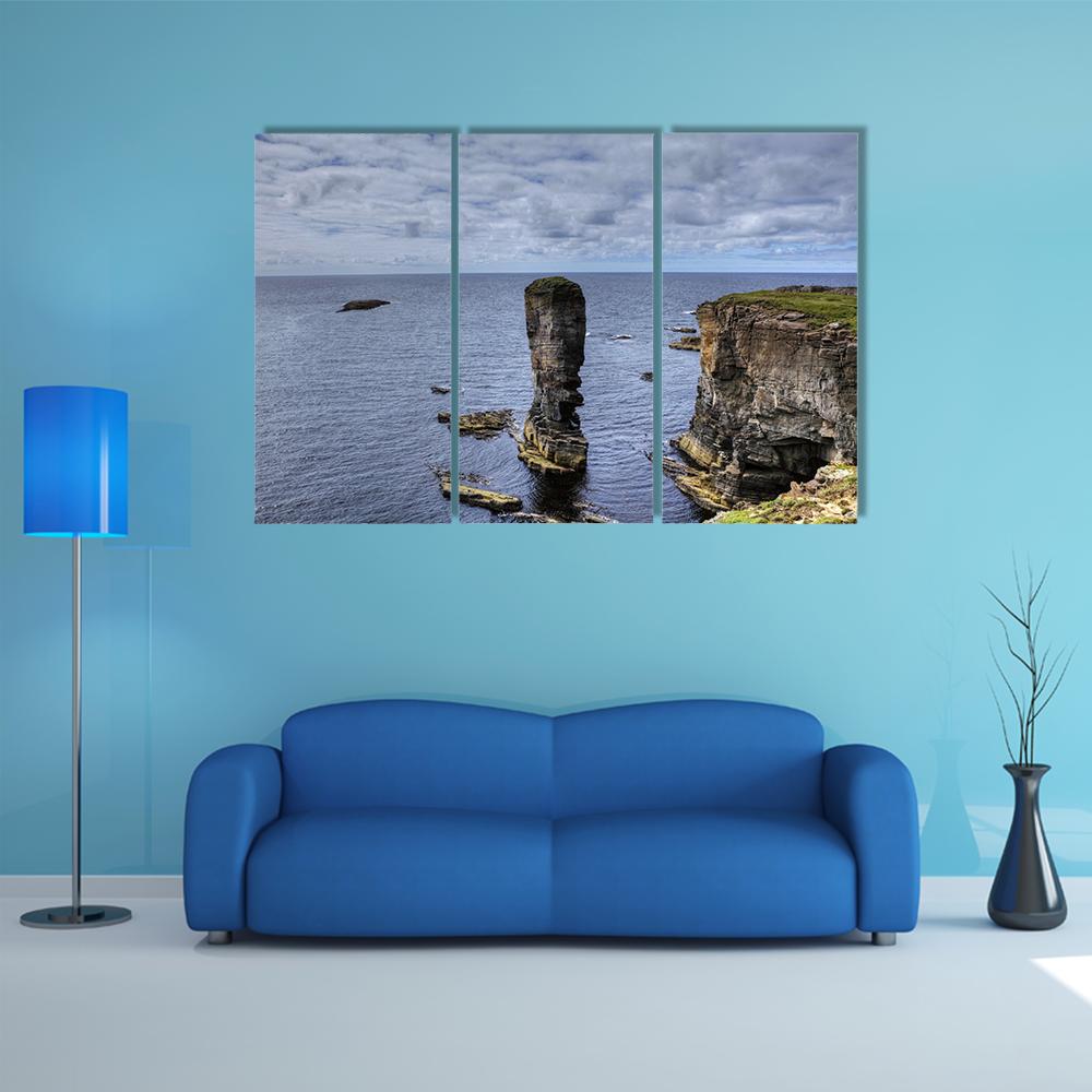 Yesnaby Castle Canvas Wall Art-3 Horizontal-Gallery Wrap-37" x 24"-Tiaracle
