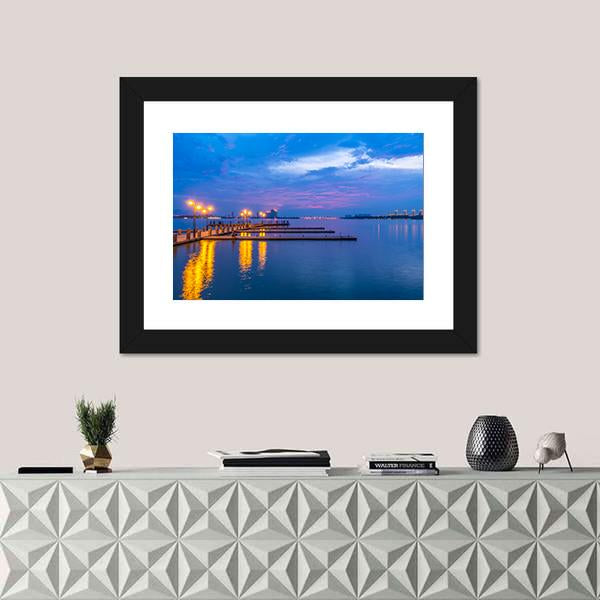 Yixing Shiqiao Lake View Canvas Wall Art-1 Piece-Framed Print-20" x 16"-Tiaracle