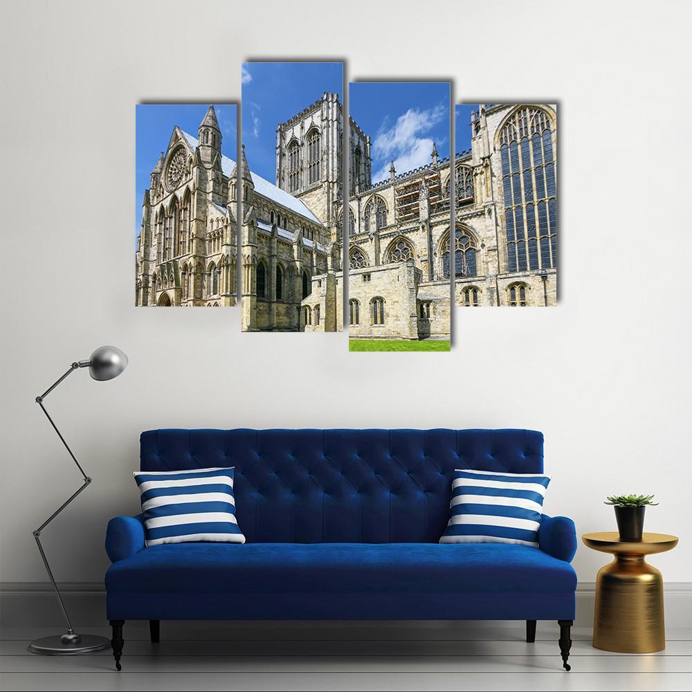 York Minster In England Canvas Wall Art-4 Pop-Gallery Wrap-50" x 32"-Tiaracle