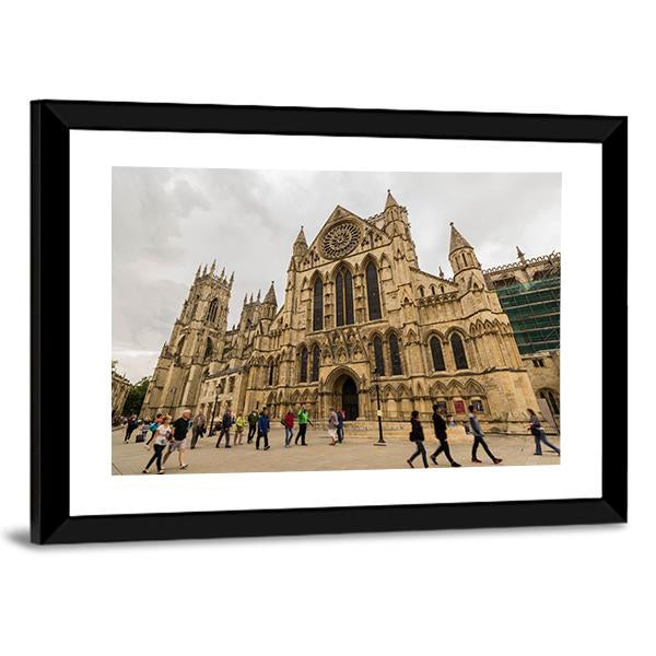 York Minster In UK Canvas Wall Art-3 Horizontal-Gallery Wrap-25" x 16"-Tiaracle