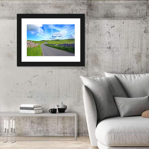 Yorskshire Dales On Sunny Day Canvas Wall Art-3 Horizontal-Gallery Wrap-25" x 16"-Tiaracle