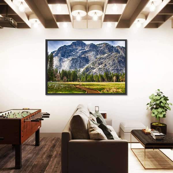 Yosemite National Park Canvas Wall Art-3 Horizontal-Gallery Wrap-25" x 16"-Tiaracle