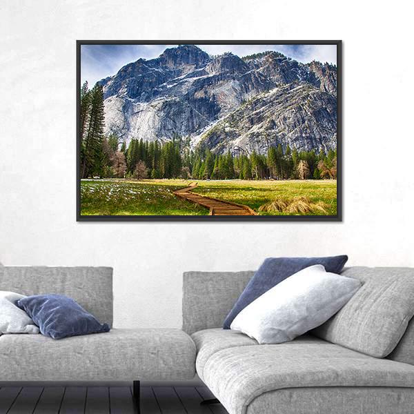 Yosemite National Park Canvas Wall Art-3 Horizontal-Gallery Wrap-25" x 16"-Tiaracle