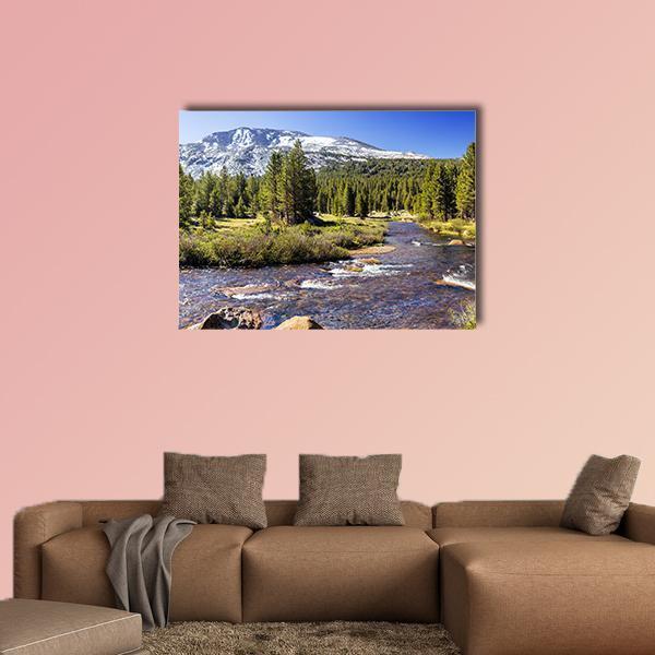 Yosemite National Park In California Canvas Wall Art-1 Piece-Gallery Wrap-48" x 32"-Tiaracle