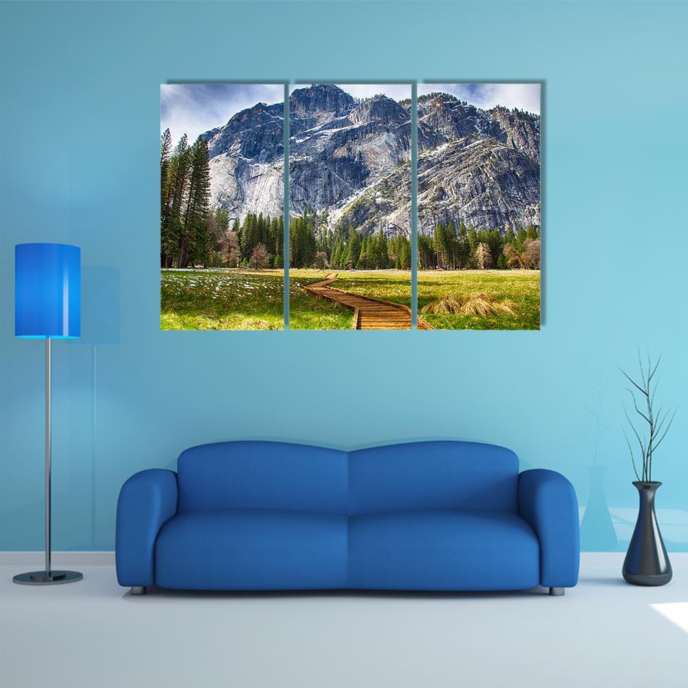 Yosemite National Park Canvas Wall Art-3 Horizontal-Gallery Wrap-37" x 24"-Tiaracle