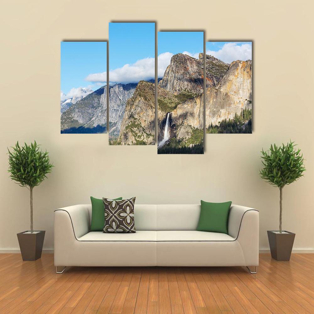 Yosemite National Park Canvas Wall Art-4 Pop-Gallery Wrap-50" x 32"-Tiaracle