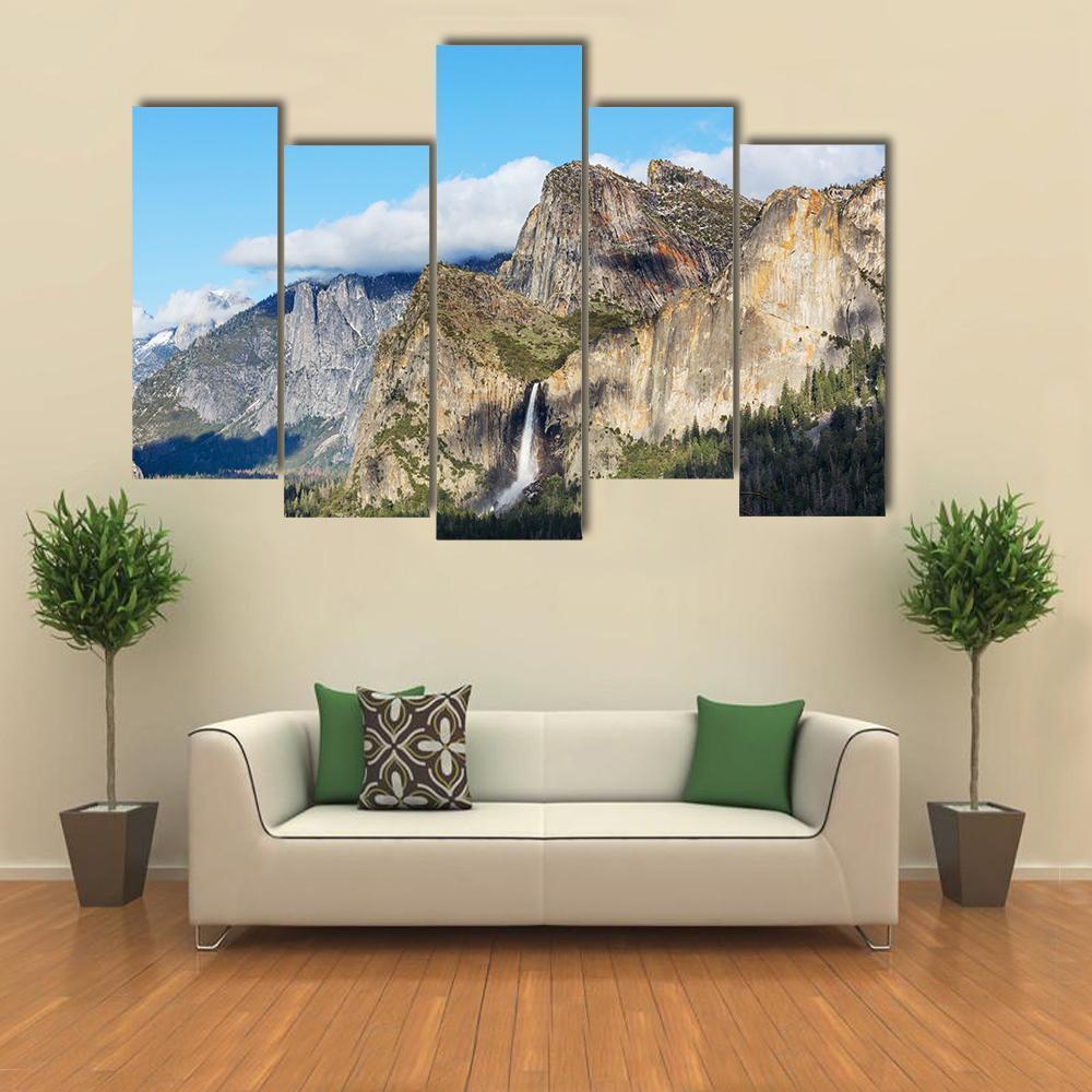 Yosemite National Park Canvas Wall Art-5 Pop-Gallery Wrap-47" x 32"-Tiaracle