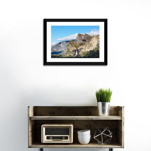 Yosemite National Park Canvas Wall Art-1 Piece-Framed Print-20" x 16"-Tiaracle