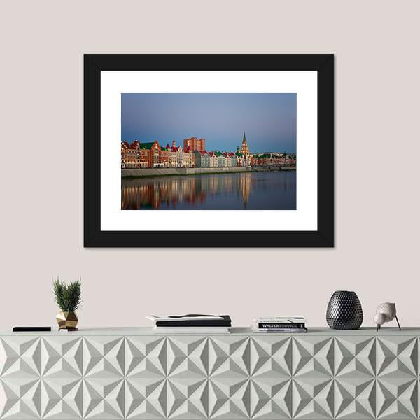 Yoshkar Ola City At Sunset In Russia Canvas Wall Art-1 Piece-Framed Print-20" x 16"-Tiaracle
