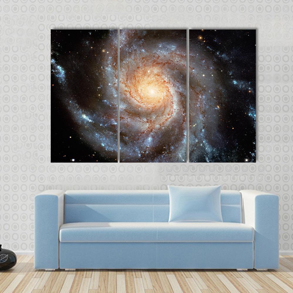Giant Spiral Disk Canvas Wall Art-3 Horizontal-Gallery Wrap-37" x 24"-Tiaracle