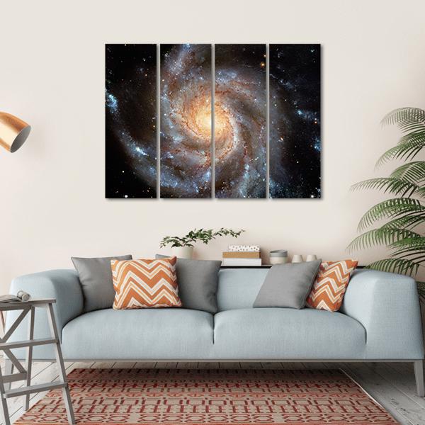 Giant Spiral Disk Canvas Wall Art-4 Horizontal-Gallery Wrap-34" x 24"-Tiaracle