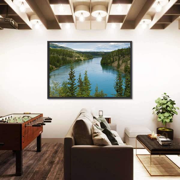 Yukon River Canvas Wall Art-5 Horizontal-Gallery Wrap-22" x 12"-Tiaracle