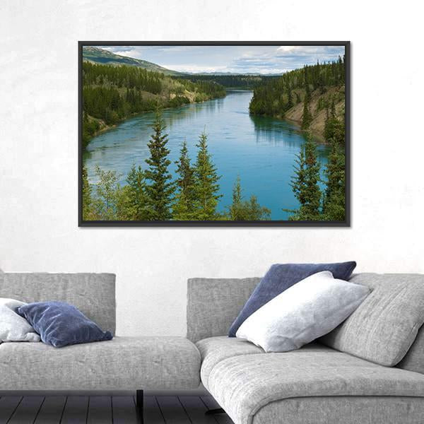 Yukon River Canvas Wall Art-5 Horizontal-Gallery Wrap-22" x 12"-Tiaracle
