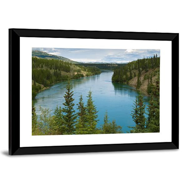 Yukon River Canvas Wall Art-5 Horizontal-Gallery Wrap-22" x 12"-Tiaracle