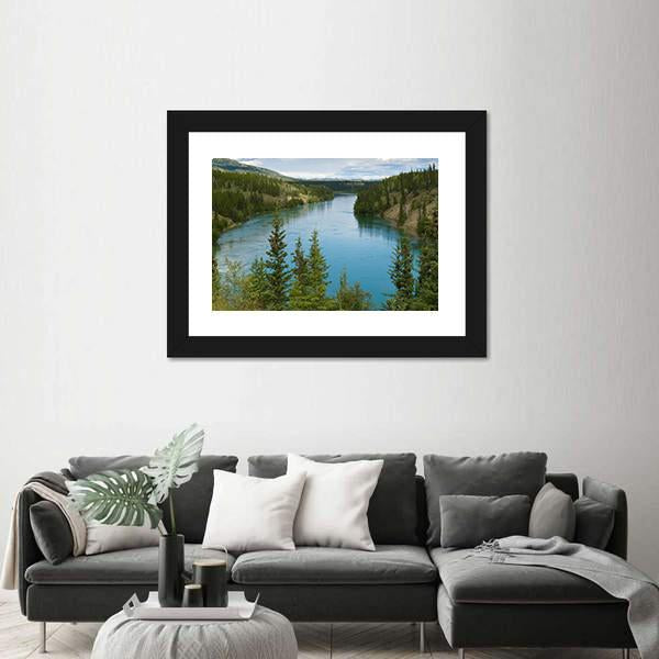 Yukon River Canvas Wall Art-5 Horizontal-Gallery Wrap-22" x 12"-Tiaracle