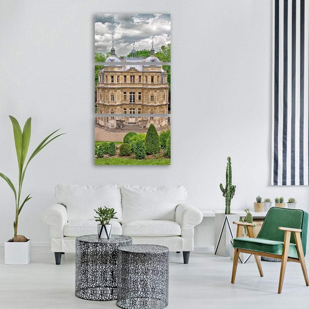 Yvelines Castle In France Vertical Canvas Wall Art-1 Vertical-Gallery Wrap-12" x 24"-Tiaracle