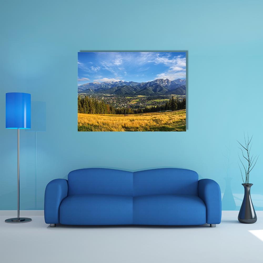 Zakopane In Summer Canvas Wall Art-1 Piece-Gallery Wrap-48" x 32"-Tiaracle