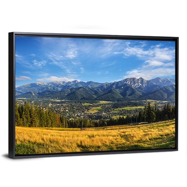 Zakopane In Summer Canvas Wall Art-3 Horizontal-Gallery Wrap-25" x 16"-Tiaracle
