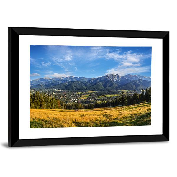 Zakopane In Summer Canvas Wall Art-3 Horizontal-Gallery Wrap-25" x 16"-Tiaracle
