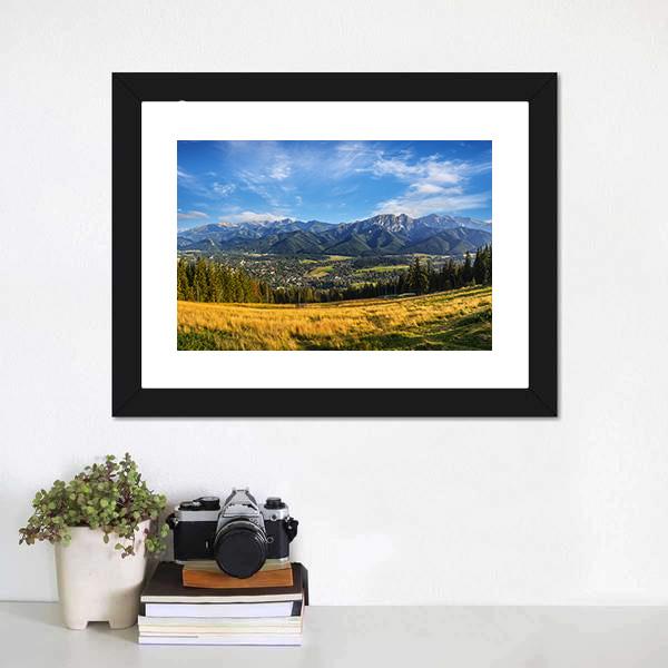 Zakopane In Summer Canvas Wall Art-1 Piece-Framed Print-20" x 16"-Tiaracle