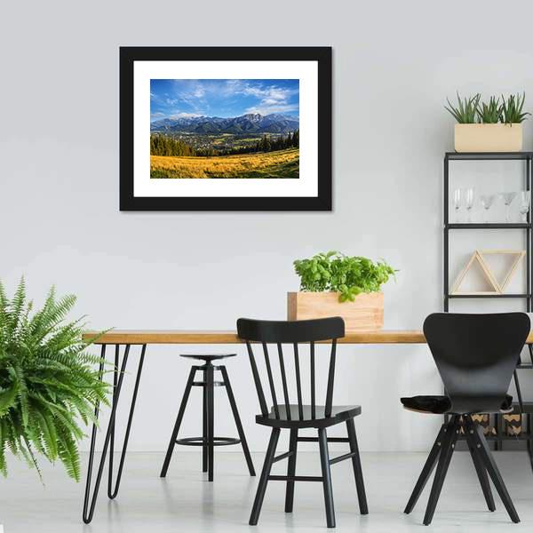 Zakopane In Summer Canvas Wall Art-3 Horizontal-Gallery Wrap-25" x 16"-Tiaracle