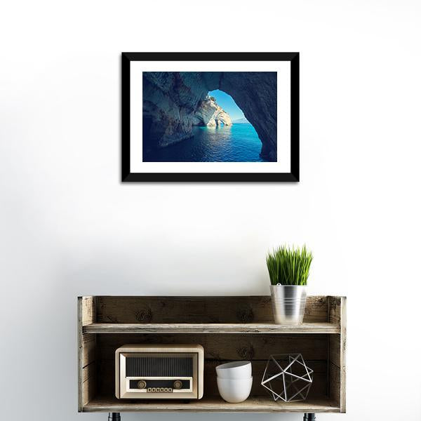 Zakynthos Island Greece Canvas Wall Art-1 Piece-Framed Print-20" x 16"-Tiaracle