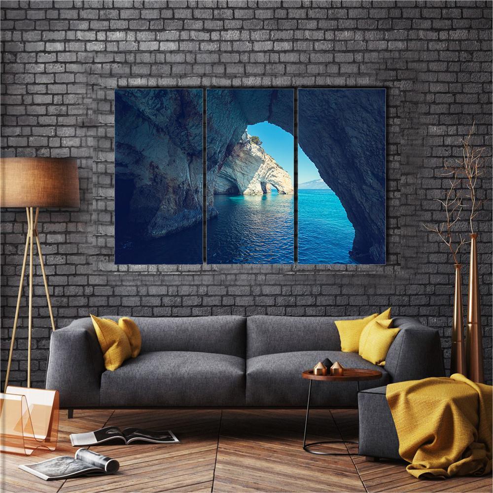 Zakynthos Island Greece Canvas Wall Art-3 Horizontal-Gallery Wrap-37" x 24"-Tiaracle