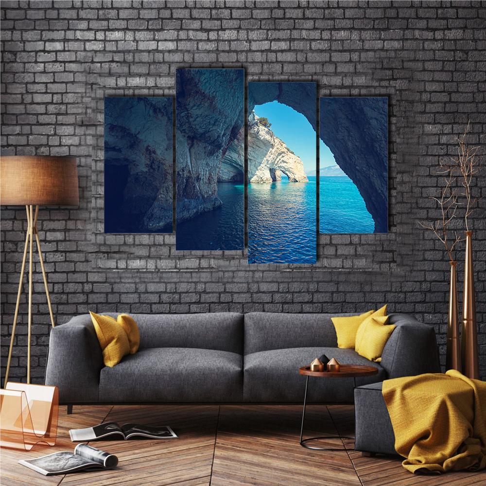 Zakynthos Island Greece Canvas Wall Art-4 Pop-Gallery Wrap-50" x 32"-Tiaracle
