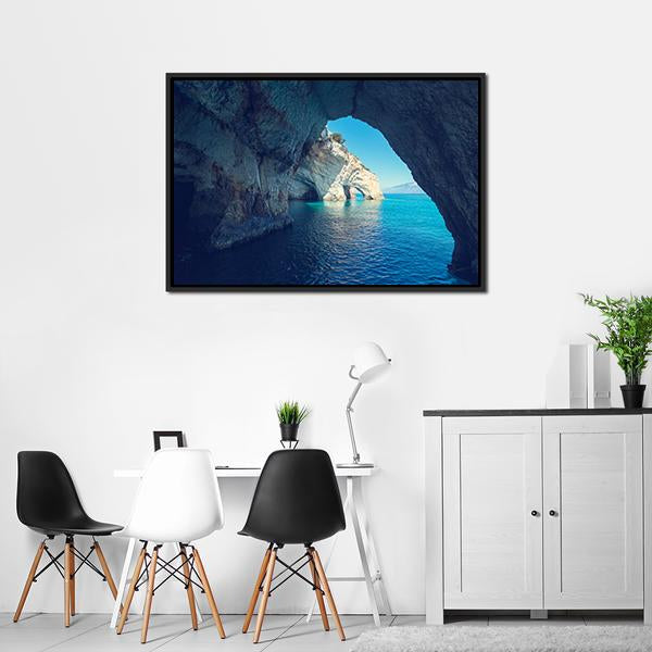 Zakynthos Island Greece Canvas Wall Art-3 Horizontal-Gallery Wrap-25" x 16"-Tiaracle