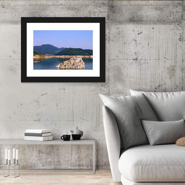 Zaovine Lake On Tara Mountain Landscape Panoramic Canvas Wall Art-1 Piece-36" x 12"-Tiaracle