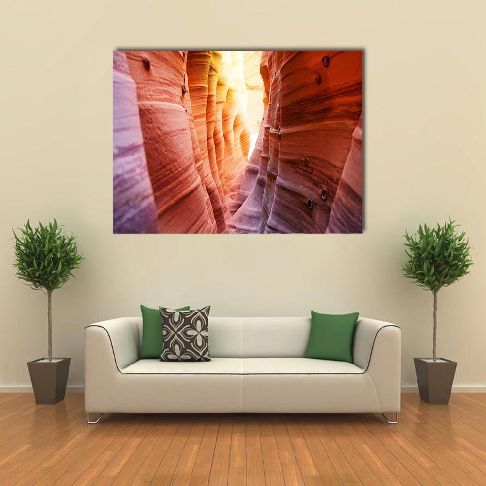Zebra Slot Canyon Utah USA Canvas Wall Art-1 Piece-Gallery Wrap-36" x 24"-Tiaracle