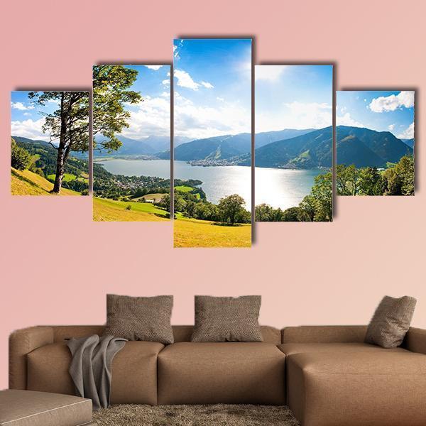 Zeller Lake In Salzburg Austria Canvas Wall Art-3 Horizontal-Gallery Wrap-37" x 24"-Tiaracle