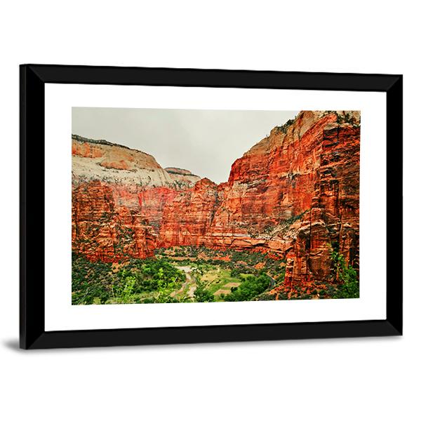 Zion National Park Utah Canvas Wall Art-3 Horizontal-Gallery Wrap-25" x 16"-Tiaracle