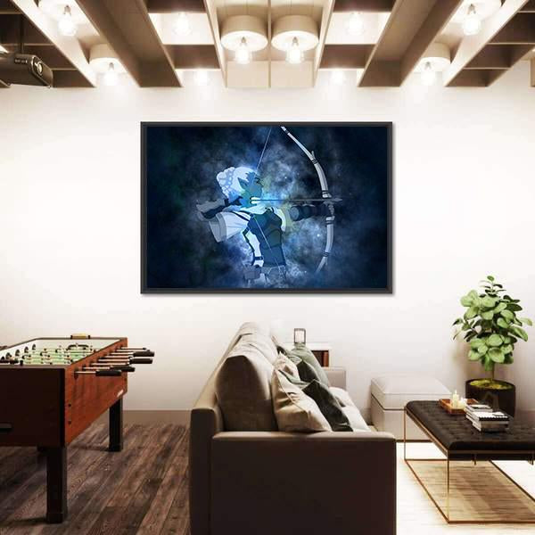 Zodiacal Sign Of Sagittarius Canvas Wall Art-3 Horizontal-Gallery Wrap-25" x 16"-Tiaracle