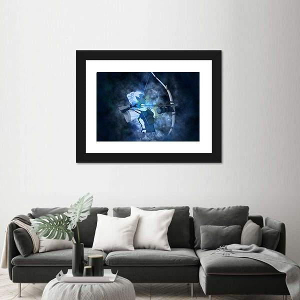 Zodiacal Sign Of Sagittarius Canvas Wall Art-3 Horizontal-Gallery Wrap-25" x 16"-Tiaracle