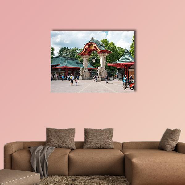 Zoological Garden In Berlin Zoo Canvas Wall Art-1 Piece-Gallery Wrap-36" x 24"-Tiaracle