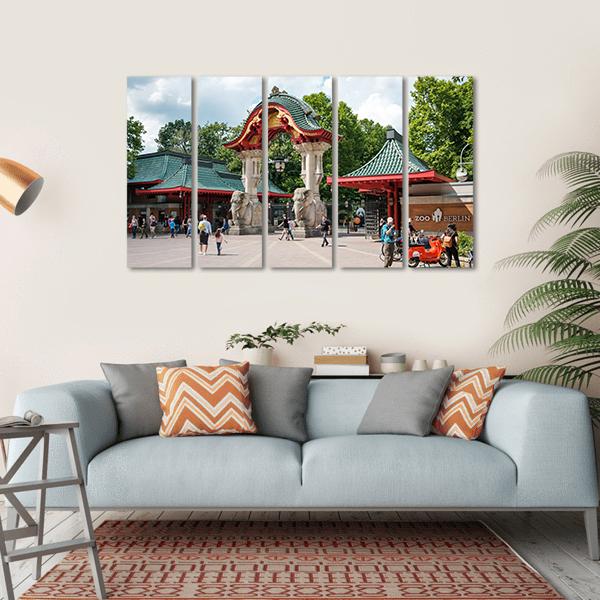 Zoological Garden In Berlin Zoo Canvas Wall Art-5 Horizontal-Gallery Wrap-22" x 12"-Tiaracle