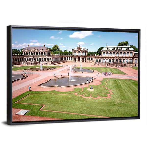 Zwinger Castle In Dresden Canvas Wall Art-3 Horizontal-Gallery Wrap-25" x 16"-Tiaracle