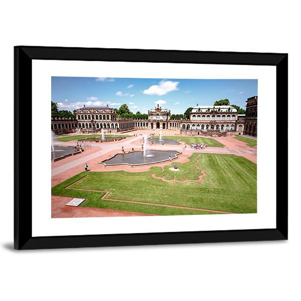 Zwinger Castle In Dresden Canvas Wall Art-3 Horizontal-Gallery Wrap-25" x 16"-Tiaracle