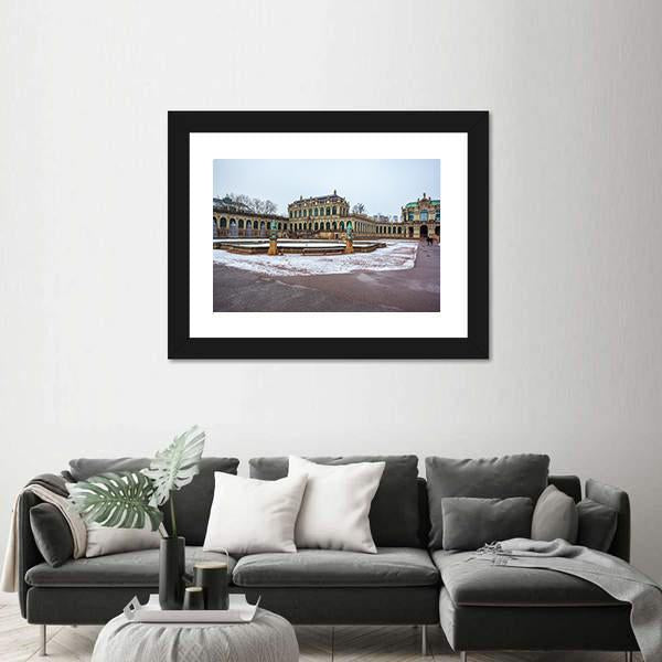 Zwinger Palace In Dresden Canvas Wall Art-3 Horizontal-Gallery Wrap-25" x 16"-Tiaracle