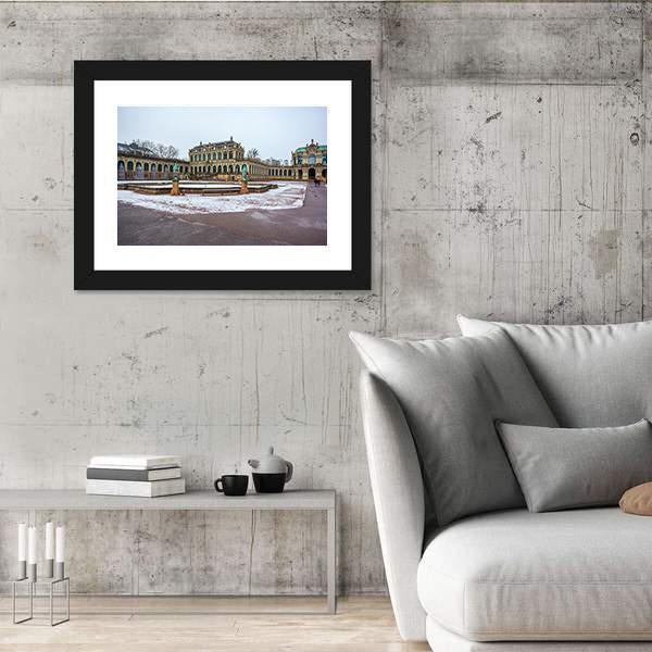 Zwinger Palace In Dresden Canvas Wall Art-3 Horizontal-Gallery Wrap-25" x 16"-Tiaracle