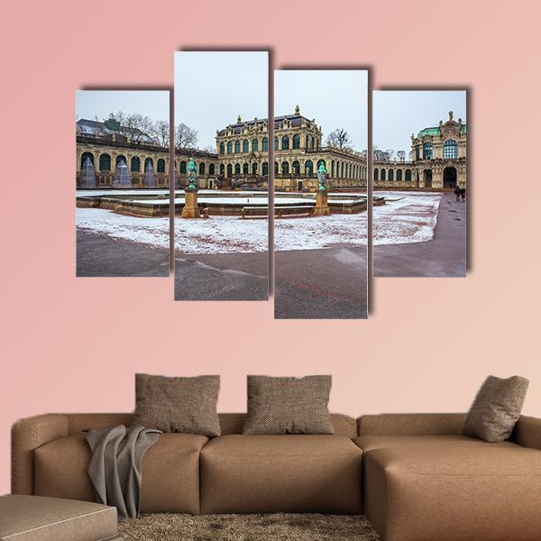 Zwinger Palace In Dresden Canvas Wall Art-4 Pop-Gallery Wrap-50" x 32"-Tiaracle