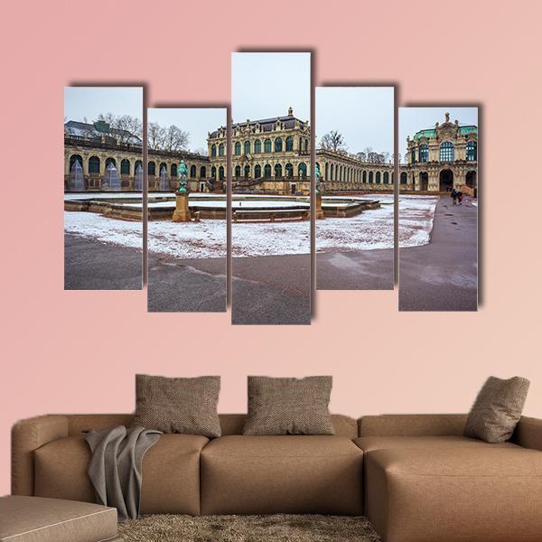 Zwinger Palace In Dresden Canvas Wall Art-5 Pop-Gallery Wrap-47" x 32"-Tiaracle