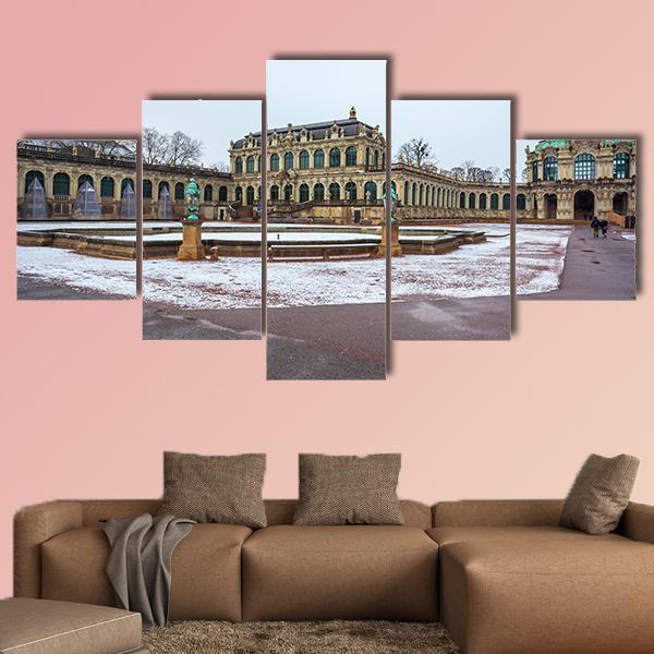 Zwinger Palace In Dresden Canvas Wall Art-5 Star-Gallery Wrap-62" x 32"-Tiaracle