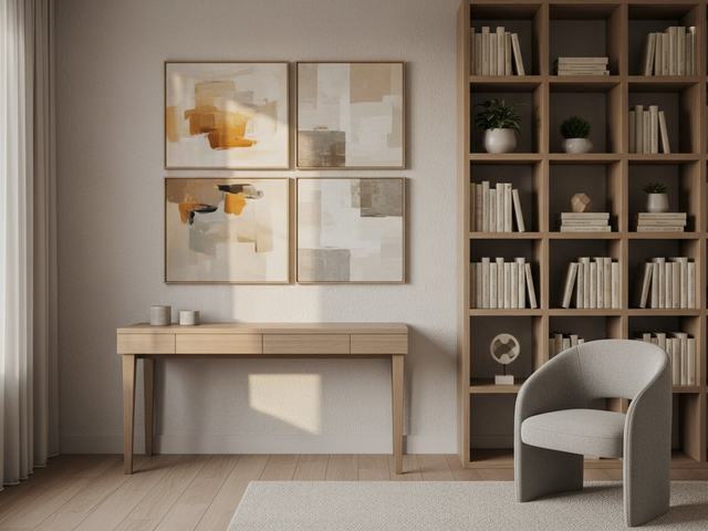 Teenager Room with wall art above the furniture