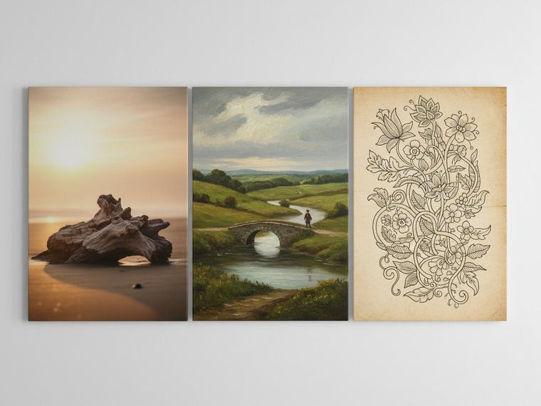 Medium wall art examples