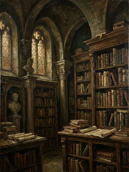 Dark Academia wall art, an example of the style