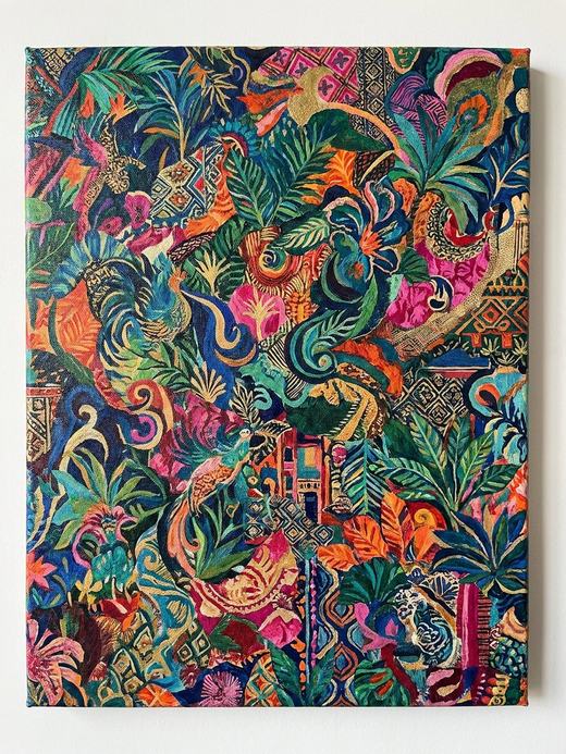 Maximalist wall art, an example of the style
