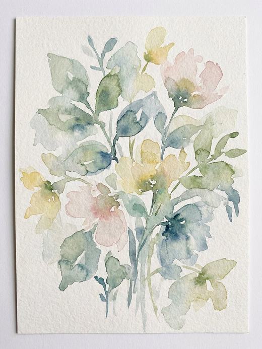 Watercolor wall art, an example of the style